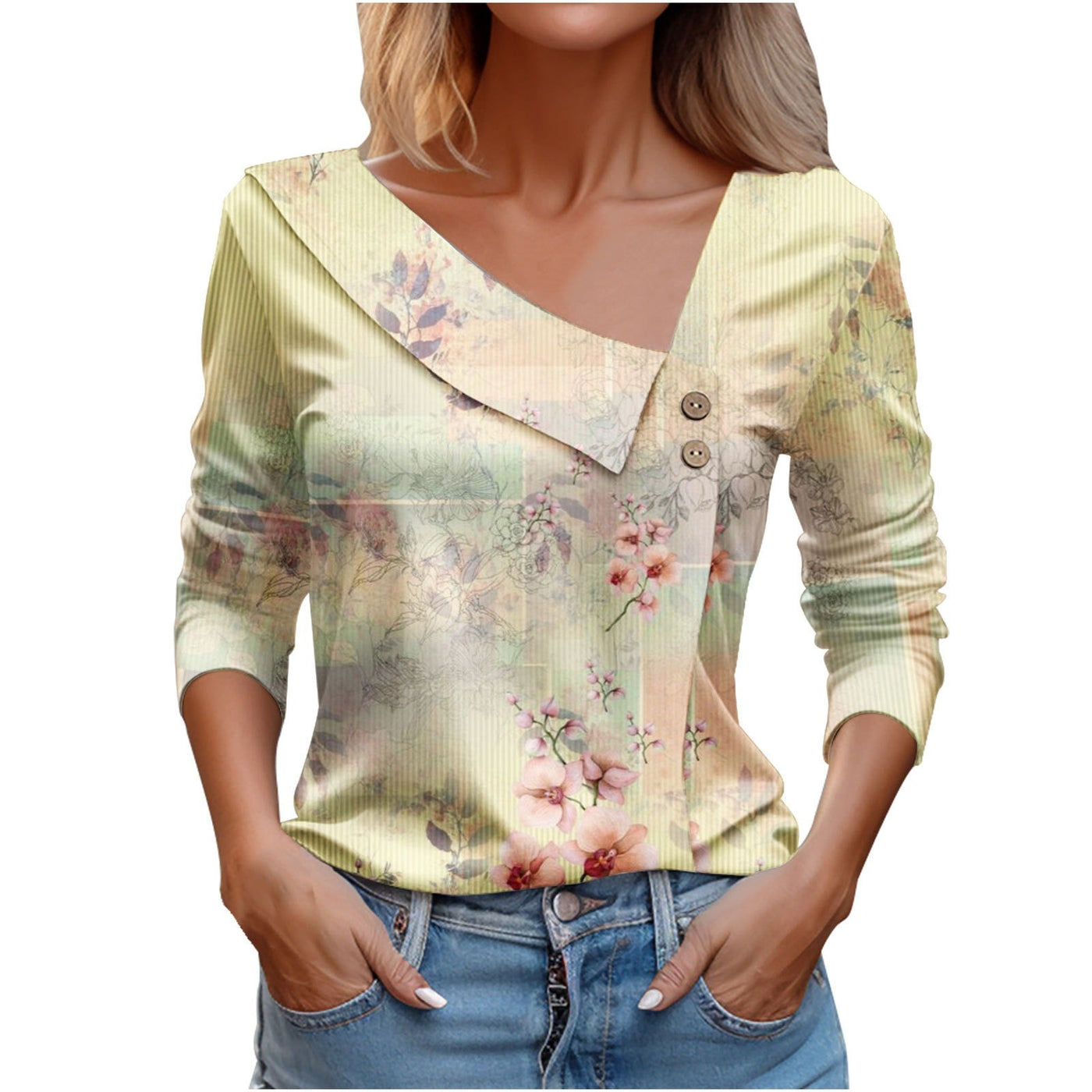 Lola - Dames T-shirt met V-hals