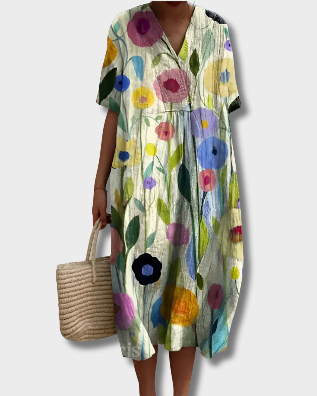 Margaretha - Jurk met grote bloemen