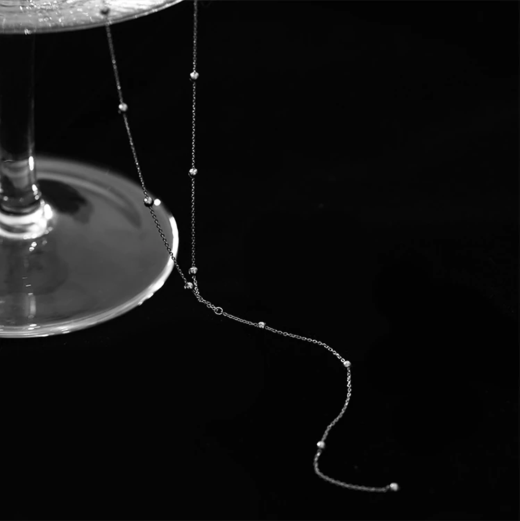 Minimalistische zilveren ketting