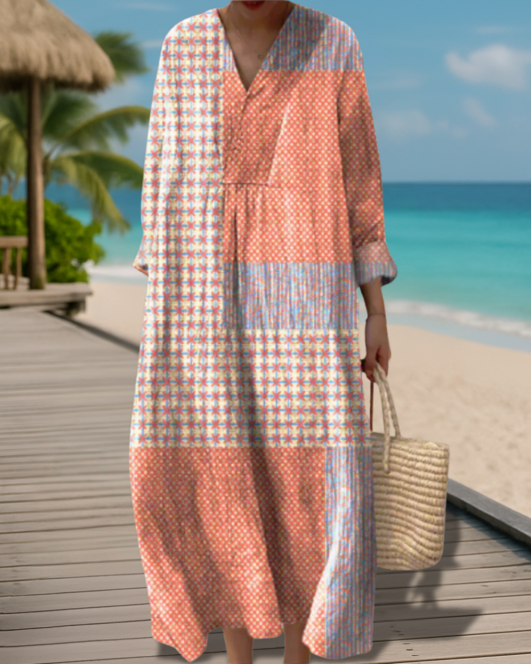 Monique - Geometrische jurk