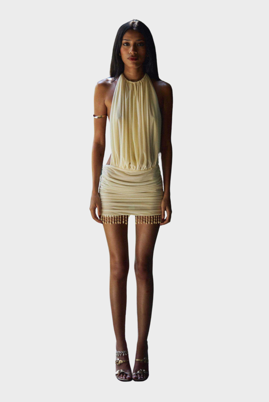 Naïa - Drapeerjurk & Pareldetails