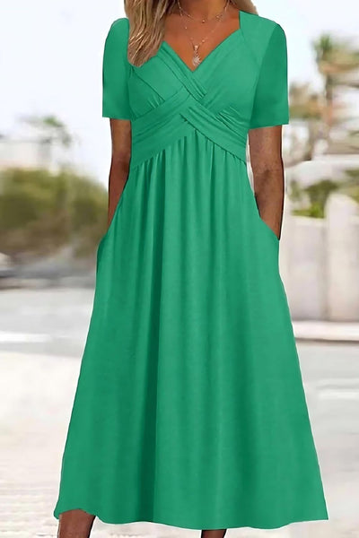 Elisa ™ | Elegant midi dress with flattering tummy control