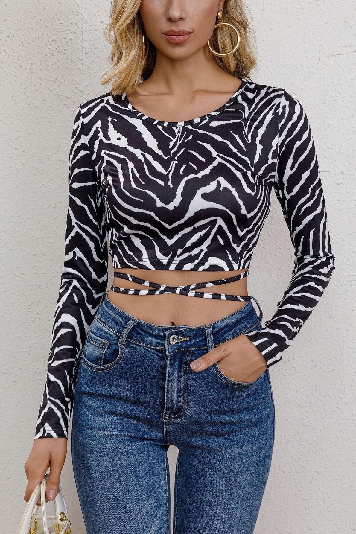 Cassandra™ Bold Zebra Print Top