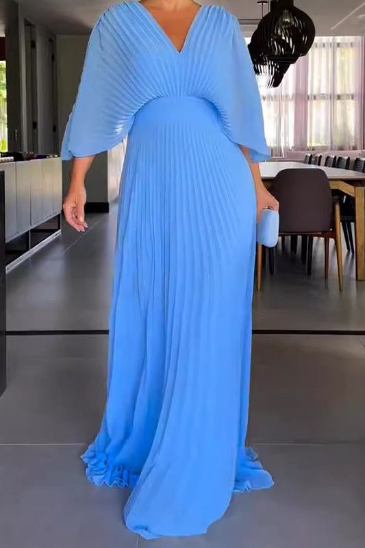 RIA™ - Floating Ribbed Maxi Dress