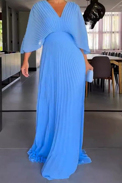 RIA™ - Floating Ribbed Maxi Dress
