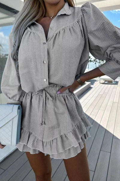 The Ruffle Shirt Dress