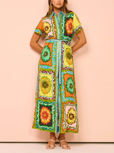 The Vintage Bloom Shirt Dress