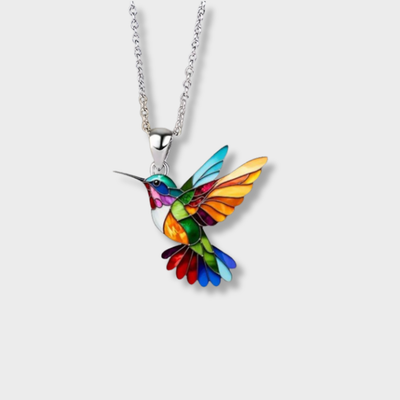 Elegante kolibrie halsketting