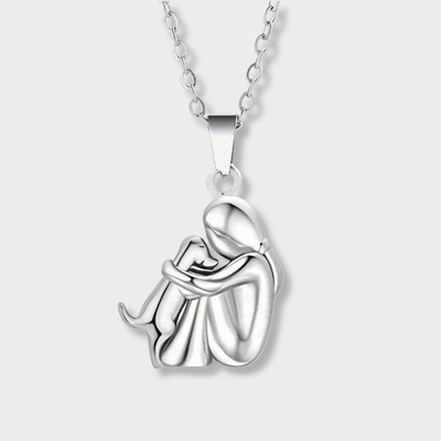 Halsketting met hond hanger