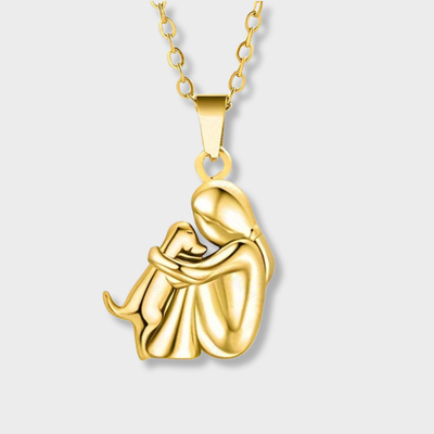 Halsketting met hond hanger