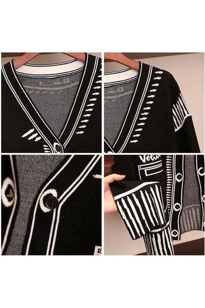 Elza Graffiato Cardigan