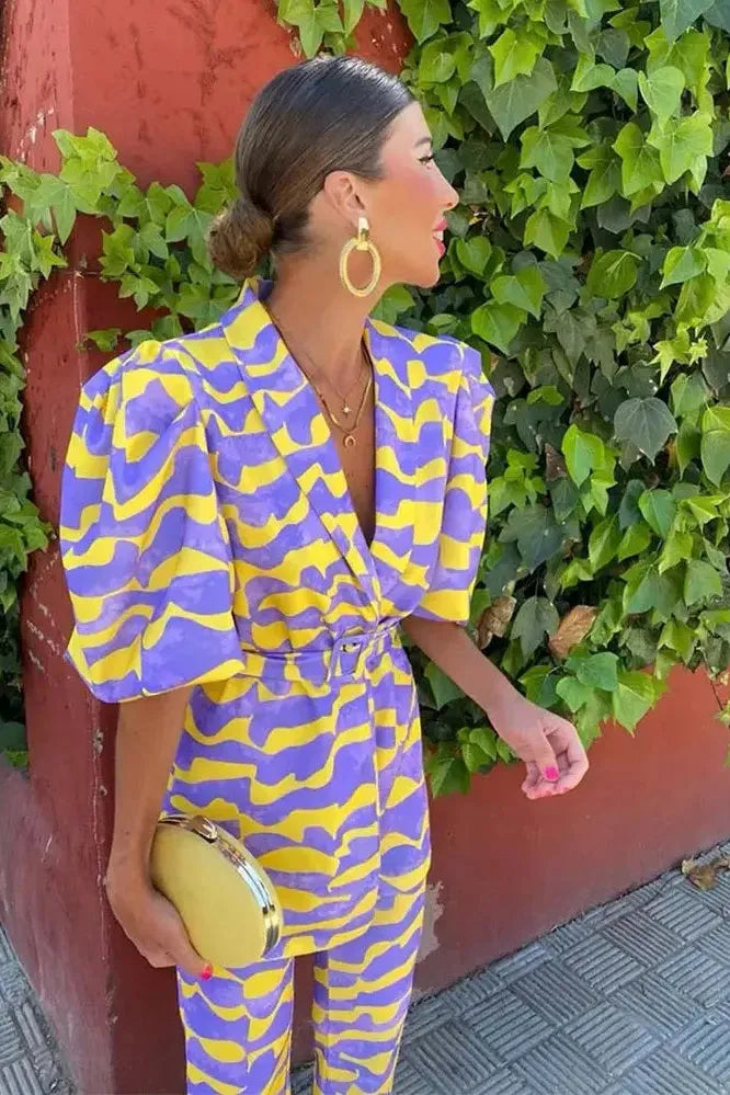 Valencia - Bold Print Suit