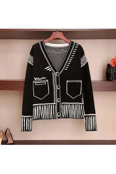 Elza Graffiato Cardigan