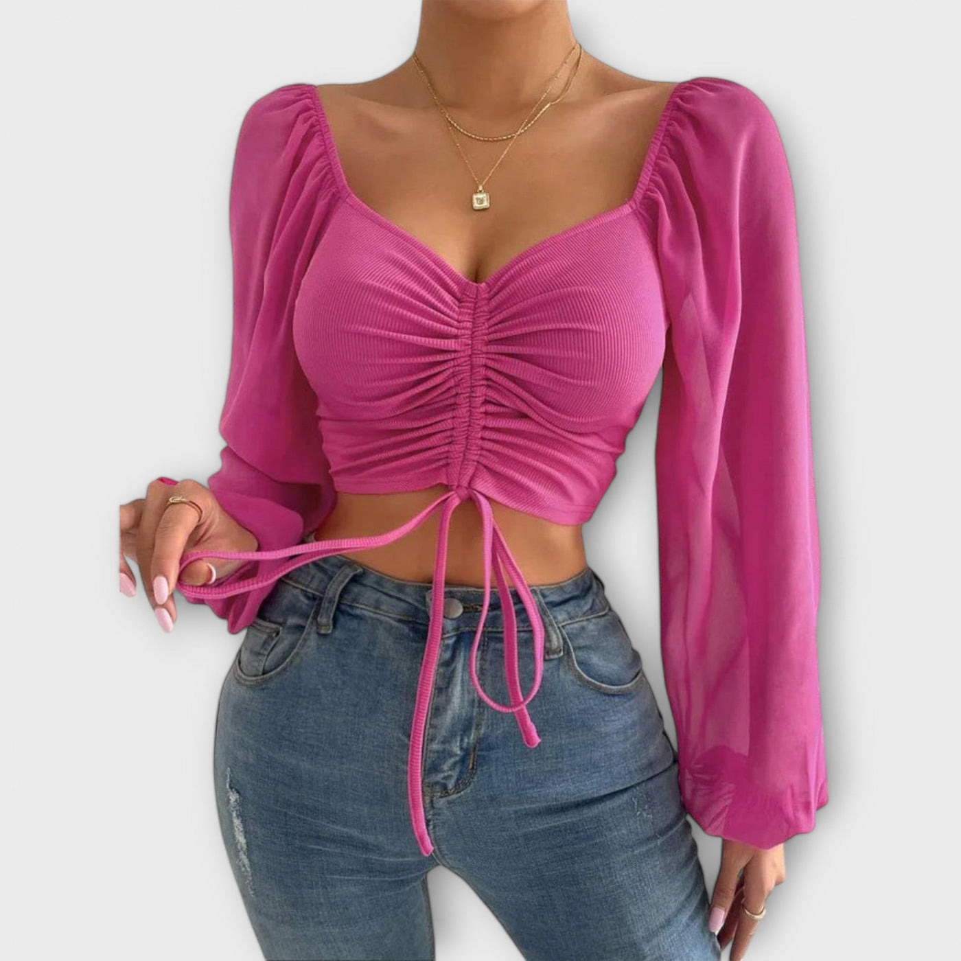 Jacqueline – veelzijdige avondblouse