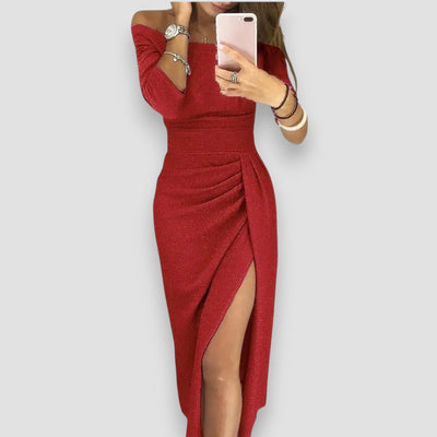 Sophia - Glanzende avondjurk