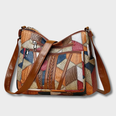 Vivi – Patchwork tas van vegan leer