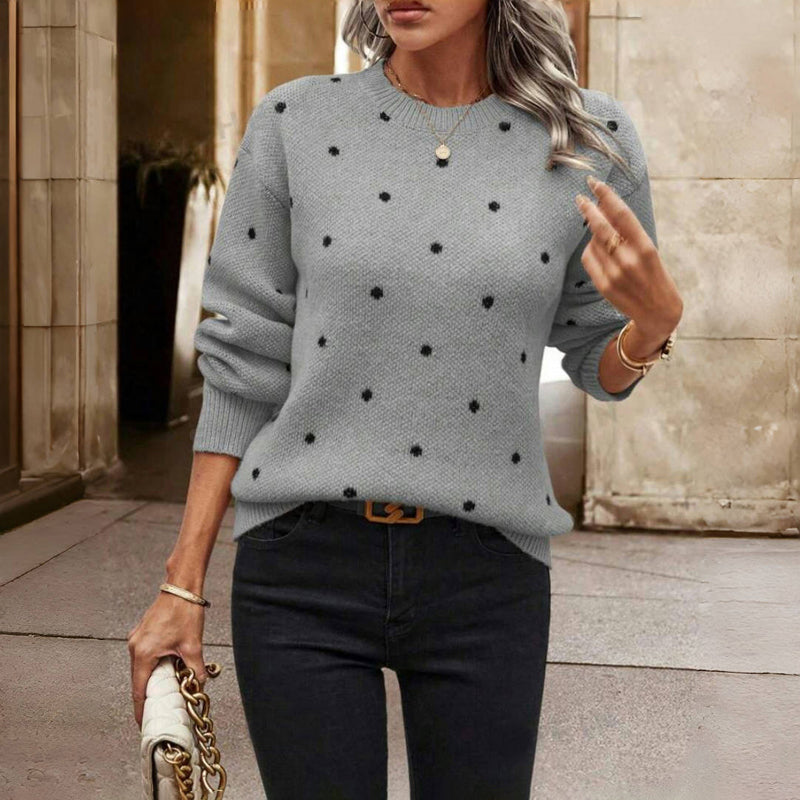 Lilah | Pull en tricot à pois