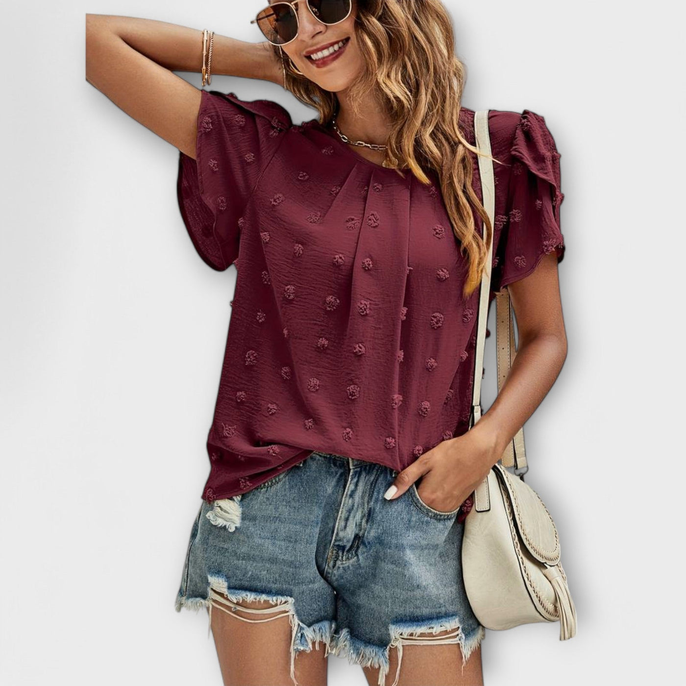 Charlotte – De perfecte polka-dot blouse