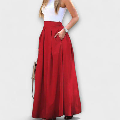 Yara – Elegante maxi-rok met hoge taille