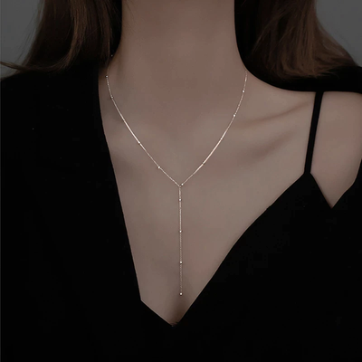 Minimalistische zilveren ketting