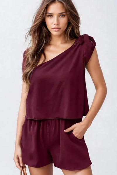 The One-Shoulder Luxe Set