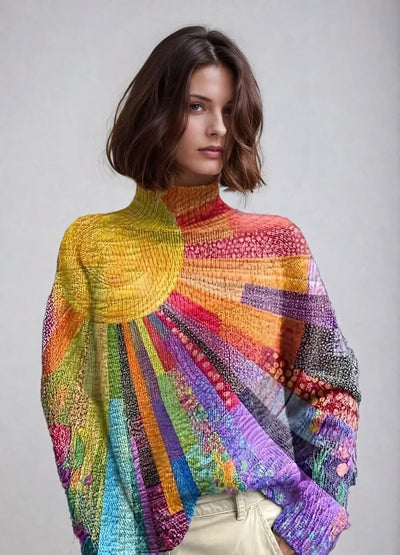 Sheila – High-Neck Statement Sweater