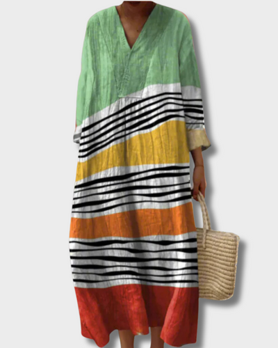 Amber - Gestreepte jurk