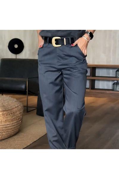 Marlene - Striped Suit Trousers