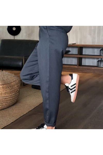 Marlene - Striped Suit Trousers