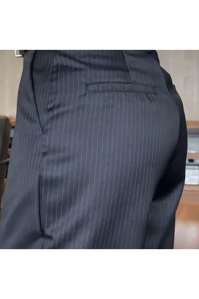 Marlene - Striped Suit Trousers