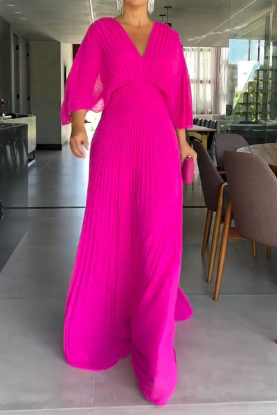 RIA™ - Floating Ribbed Maxi Dress